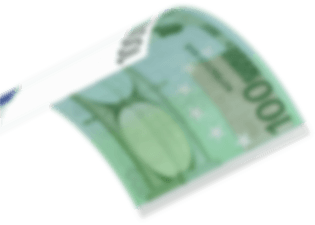 Blurred euro bill