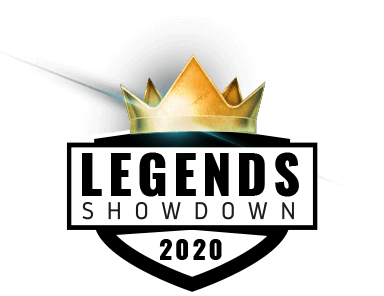 Legends showdown 2020 logo with a crown